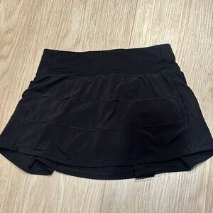 LULULEMON Pace Rival Skirt Black 2